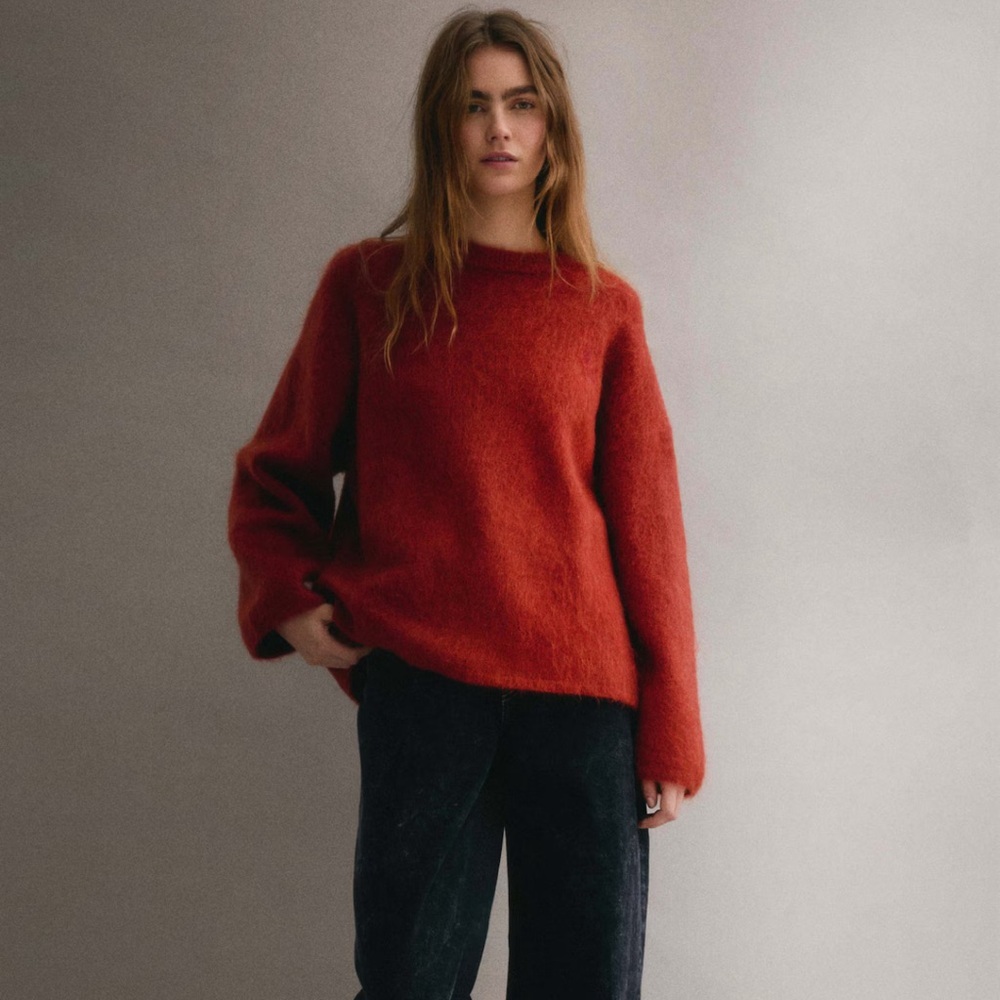 H&M Premium Oversized sweater in a soft knit with mohair and wool content NWT